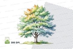 Watercolor tree illustration mockup Product Image 1