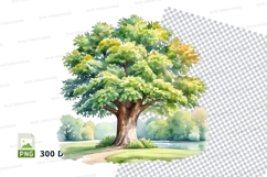Watercolor tree illustration Product Image 1