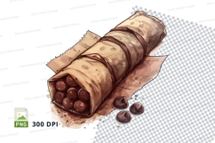 Chocolate roll cake mockup Product Image 1