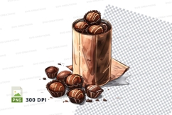 Chocolate truffles in a tin can mockup Product Image 1