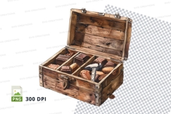 Wooden treasure chest mockup Product Image 1
