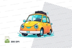 Cartoon car clipart png Product Image 1