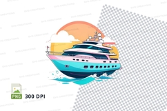 Luxury yacht clipart png Product Image 1