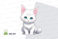 Cute kitten clipart png Product Image 1