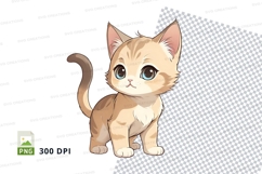 Cute kitten clipart png Product Image 1