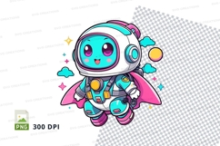 Cartoon astronaut clipart png Product Image 1