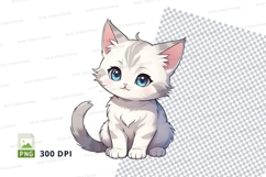 Clipart png of a cute kitten Product Image 1