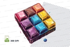 Chocolate box mockup with multi-colored candies Product Image 1