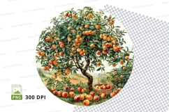 Fruit tree with basket mockup Product Image 1