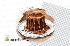Chocolate lava cake clipart png Product Image 1