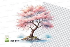 Cherry blossom tree clipart png Product Image 1