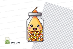 Candy corn jar clipart png Product Image 1