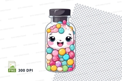 Clipart png of a unicorn in a jar Product Image 1