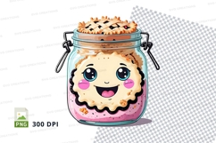 Cute cookie in a jar clipart png Product Image 1