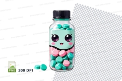 Candy jar mockup with cartoon character Product Image 1