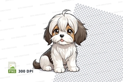 Cute shih tzu puppy clipart png Product Image 1