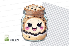 Clip art jar with cookie character Product Image 1