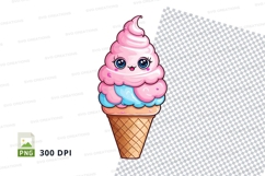 Cartoon ice cream cone clipart png Product Image 1