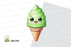 Cartoon ice cream cone clipart Product Image 1