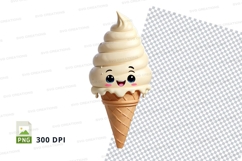 Cartoon ice cream cone clipart png Product Image 1