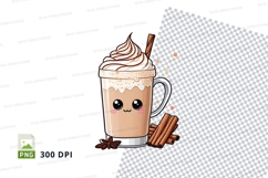 Cute hot chocolate mug clipart png Product Image 1