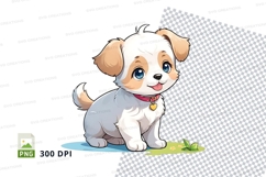Cartoon puppy dog clipart png Product Image 1