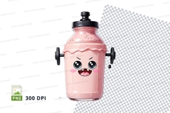 Cartoon water bottle mockup Product Image 1