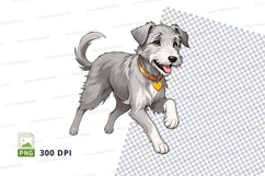 Illustrated dog clipart png Product Image 1