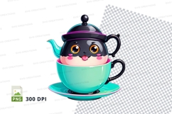 Teapot and cup stacked mockup Product Image 1