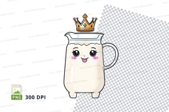 Cartoon pitcher with crown mockup Product Image 1