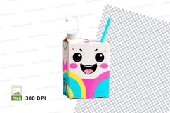 Cartoon character juice box mockup Product Image 1