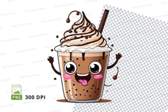 Cartoon iced coffee mockup Product Image 1