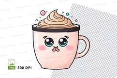 Cute cartoon coffee mug mockup Product Image 1