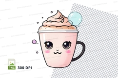 Cute cartoon coffee cup clipart Product Image 1