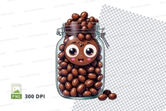 Coffee beans in jar mockup Product Image 1