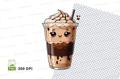Cute frappe drink clipart png Product Image 1