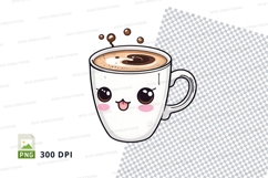 Coffee mug mockup with kawaii design Product Image 1