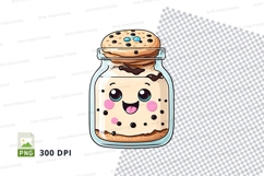 Jar with cookie clipart png Product Image 1