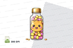 Cute cartoon cookie in a jar mockup Product Image 1