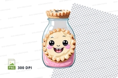 Jar with cartoon cookie mockup Product Image 1