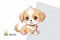 Cartoon puppy clipart png Product Image 1