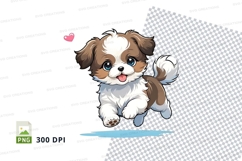 Cartoon shih tzu puppy clipart png Product Image 1