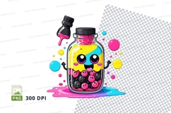 Illustrative jar with emoji faces mockup Product Image 1