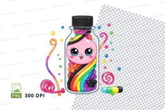 Clipart png - unicorn in a jar mockup Product Image 1