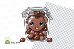 Cartoon monkey in a jar clipart png Product Image 1