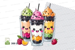 Boba tea cup clipart png Product Image 1