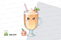 Cute apple cider mug clipart png Product Image 1