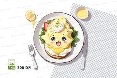 Cartoon character pancake breakfast mockup Product Image 1