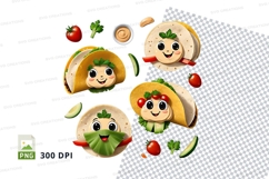 Cartoon sandwich clipart png Product Image 1