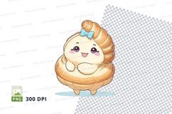 Cartoon pastry character clipart png Product Image 1